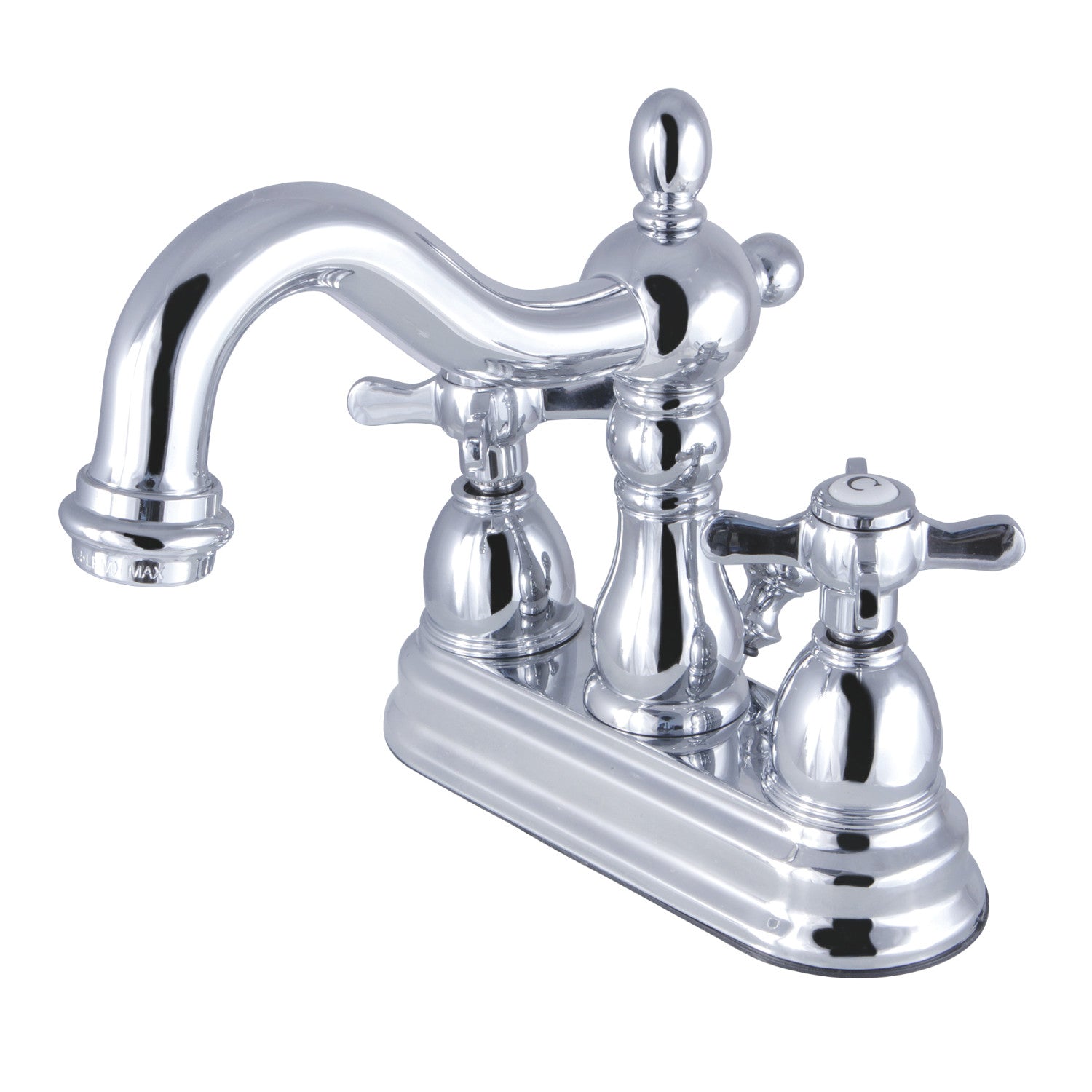 Kingston Heirloom KB1601BEX - Essex Double-Handle 3-Hole Deck Mount 4-Inch Centerset Bathroom Faucet with Pop-Up Drain, Polished Chrome — image 1